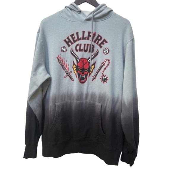 Other - Netflix Stranger Things Hellfire Club Tie Dye Sweatshirt Hoodie Large